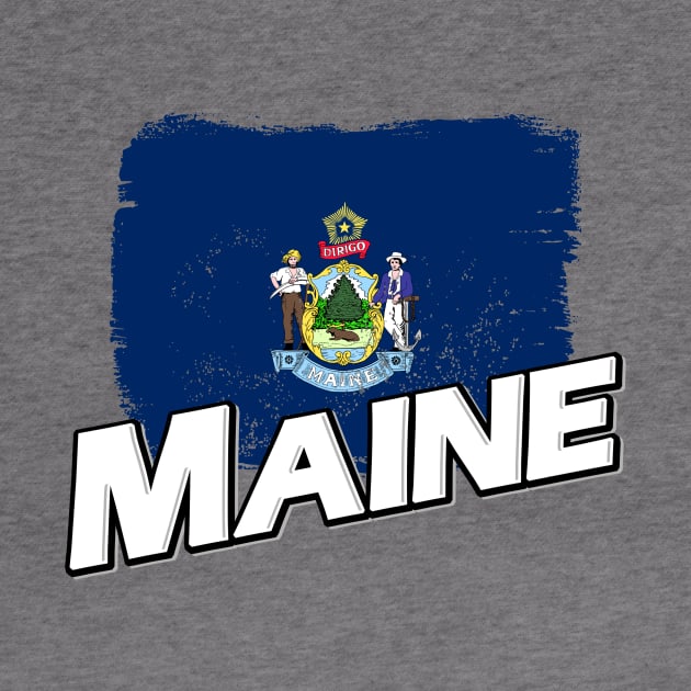 Maine flag by PVVD